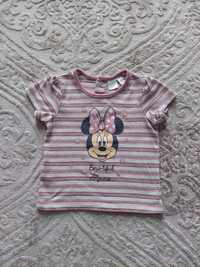 Disney! Koszulka bluzka z krótkim rękawem Minnie roz 74-80