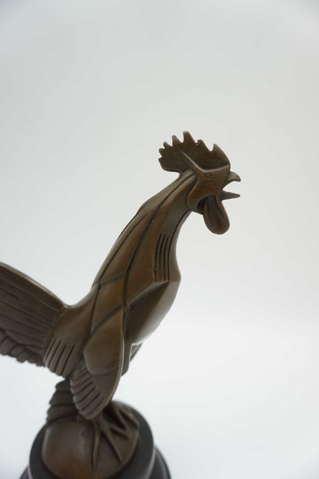 FIGURA Z BRĄZU kogut – art deco