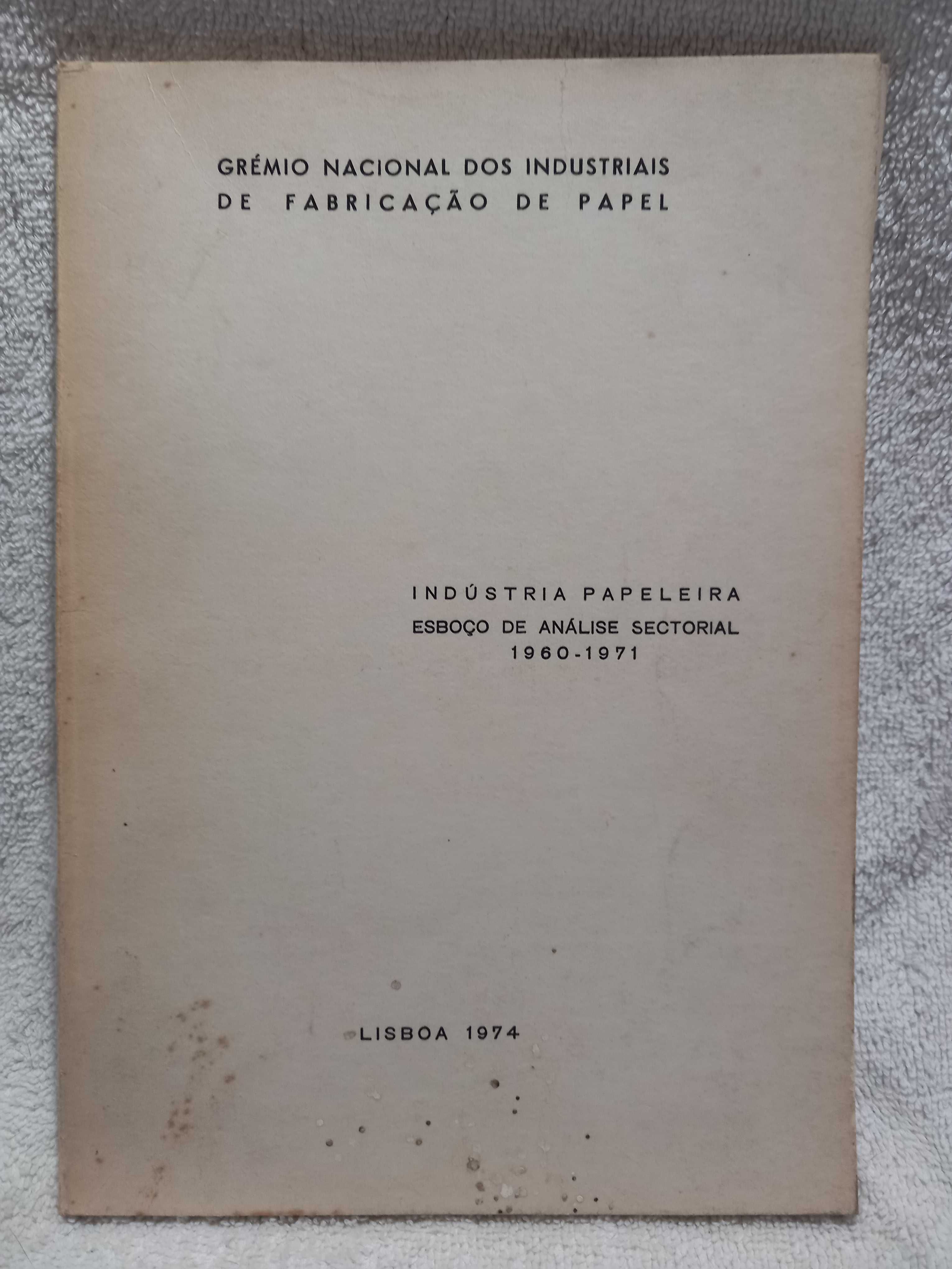 Industria papeleira, Livros, Esboço Sectorial 1974 / Evolução