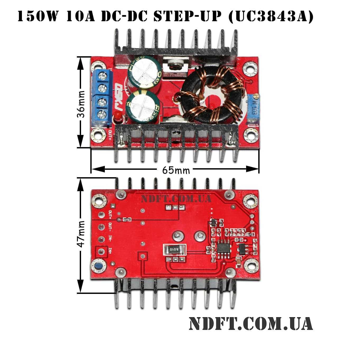 Підвищуючий Перетворювач OSKJ UC3843A Модуль DC-DC 150W Перетворювач