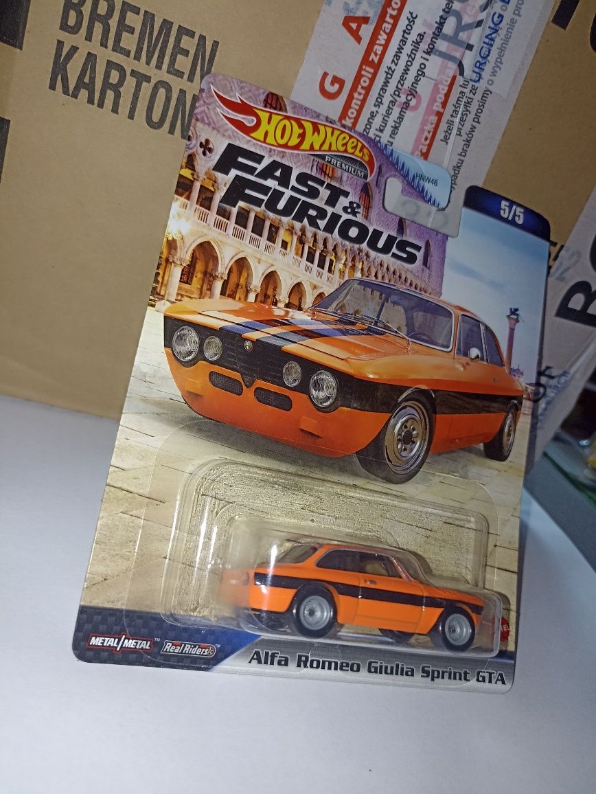 Hot Wheels Alfa Romeo Giulia Sprint GTA Fast & Furious Premium