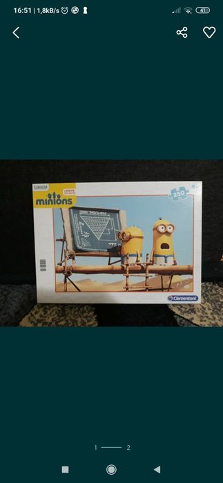 Puzzle Minionki + gratis