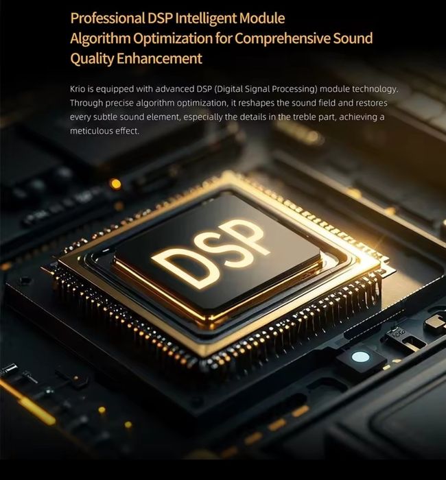 Наушники TWS KZ Krio кодек LDAC Bluetooth 5.4 ANC 6-mic приложение