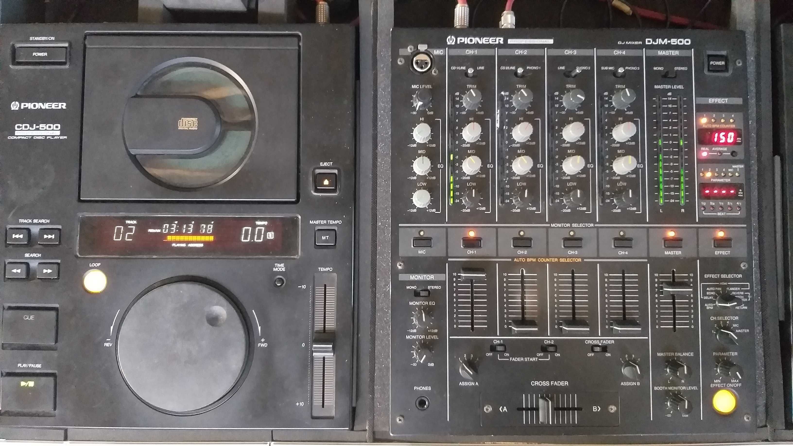 Kit DJ Pioneer DJM-500 + 2 CDJ-500 + Flightcase