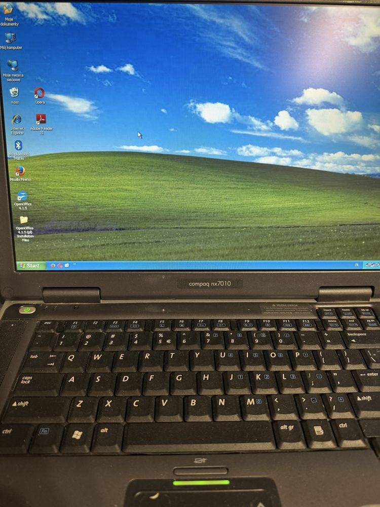 Laptop compaq nx7010 win xp