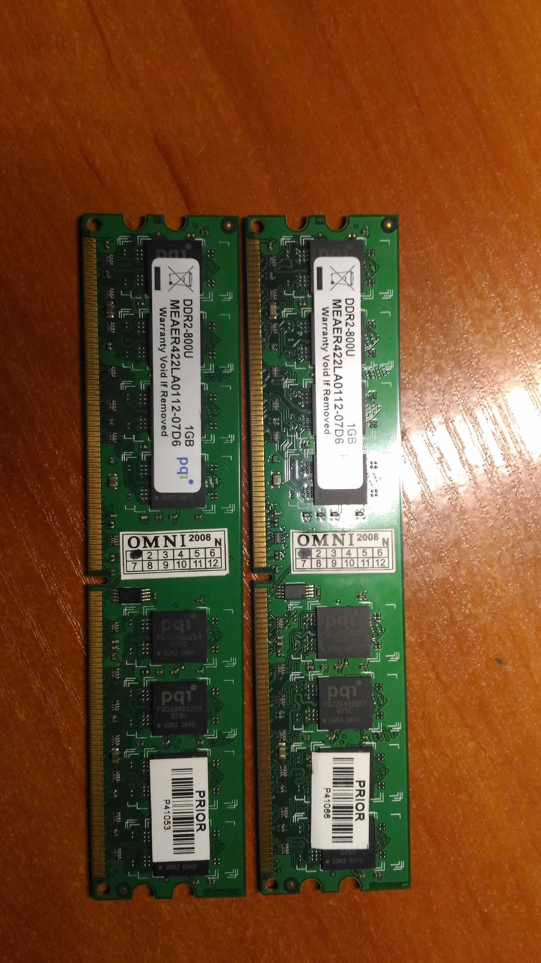 Оперативная память DDR2-800 1048MB Pg1