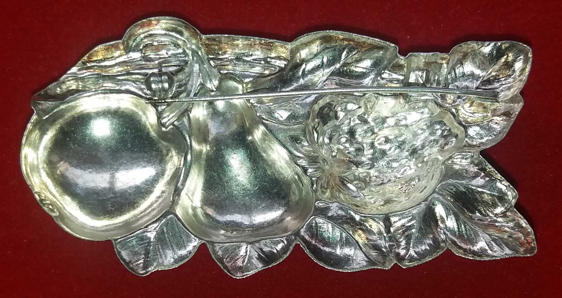 Alfinete pregador broche em prata - 13.3 gramas