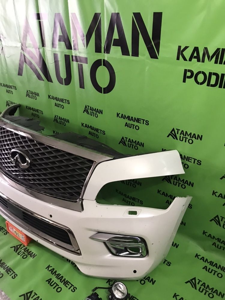Бампер в сборе на Инфинити QX80 первый рестайлинг 2014-3018