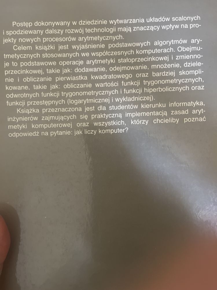 Janusz Biernat Arytmetyka komputerów DTT