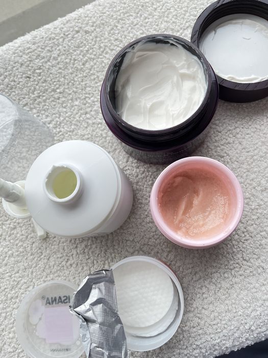 Zestaw używanych kosmetyków