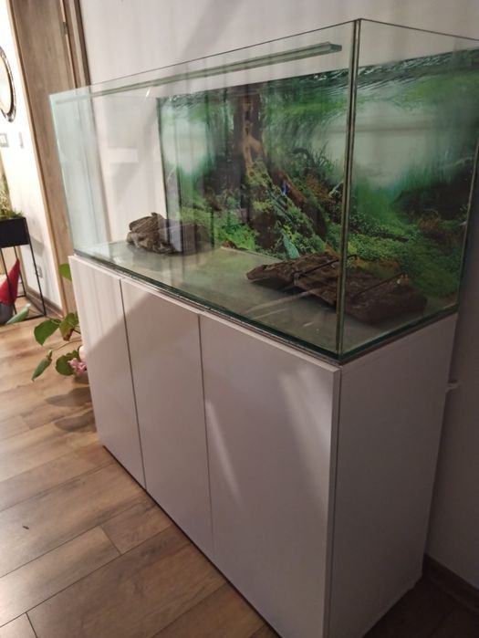 Szafka komoda na akwarium biała 120x80x40