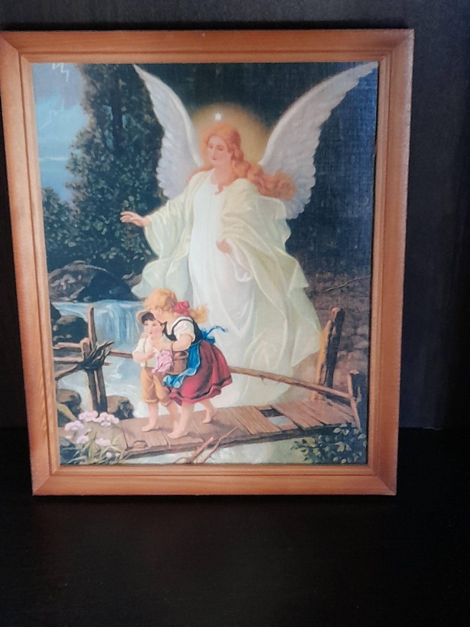 Obraz religijny z aniołem