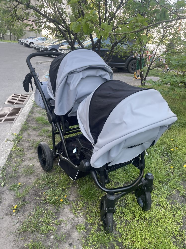 Bebetto 42 PRO, Коляска, Коляска для двійні, Візок дитячий подвійний