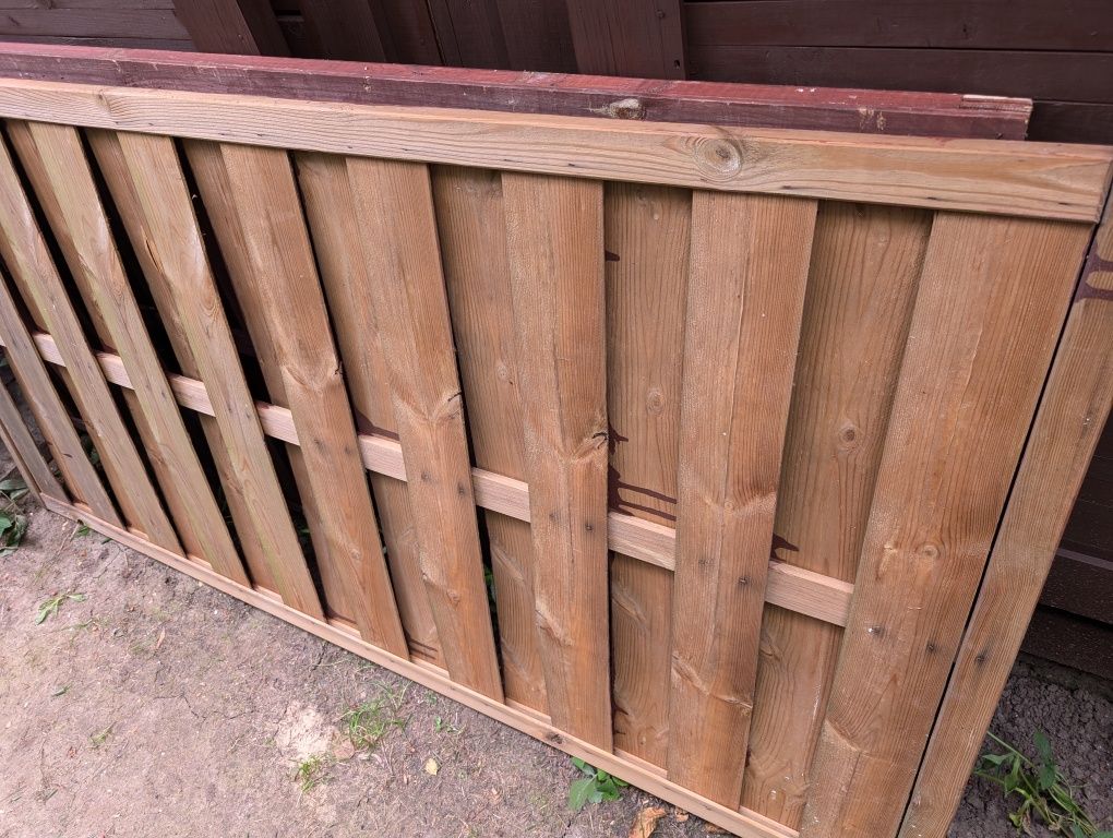 Płotek pergola drewniany