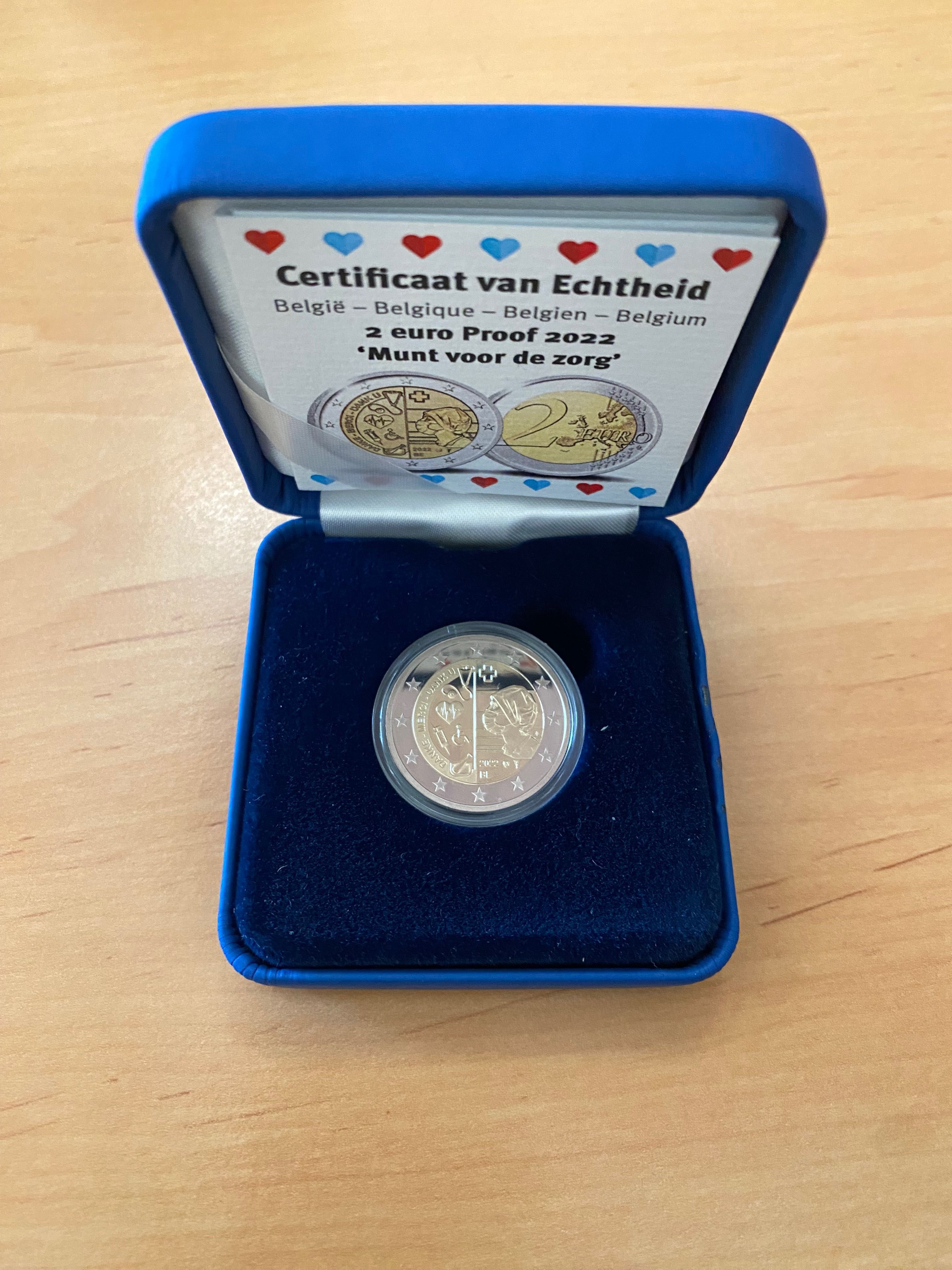 Moeda 2€ Bélgica 2022 - Proof