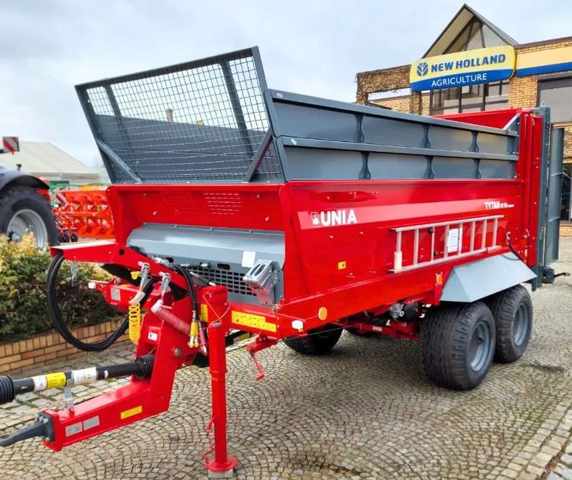 Unia Tytan 10 TD Premium  Rozrzutnik obornika Tytan Premium 10 TD Unia Group, nowy, stan idealny