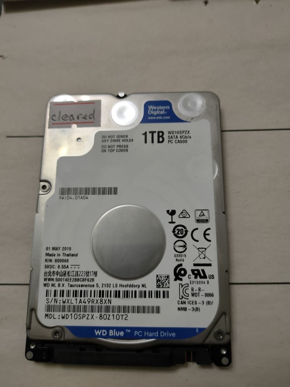 Жорсткі диски HDD 2,5 для ноутбука Seagate Western Digital