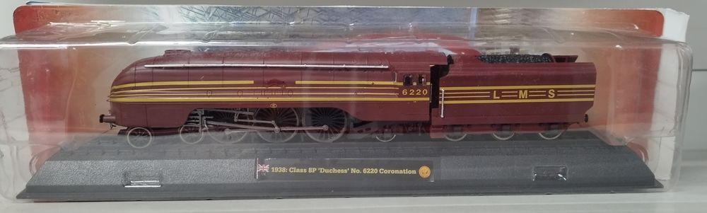 1:76 AmerCom Pociąg lokomotywa kolej  1938 Class 8P Duchess No.6220