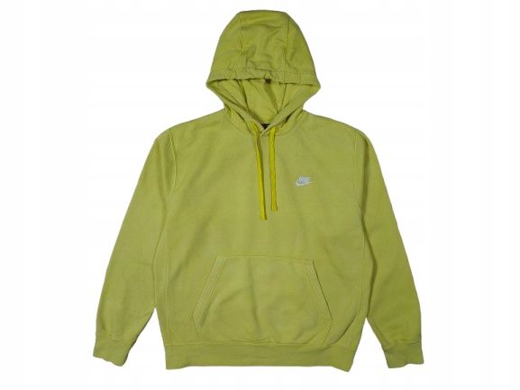 NIKE Bluza Męska z Kapturem Neonowa Logowana r. M