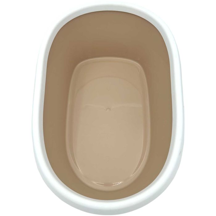 OUTLET Kuweta Z Ramką Toaleta MINOU MINI 43cm Beżowa Moccacino