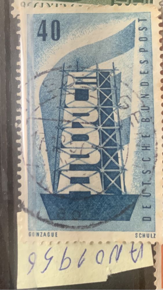 Selo Europa- Alemanha 1956