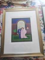 Quadro de Serigrafia - Noivos