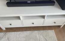Szafka tv Ikea Hemnes lite drewno biala bejca 148/47/57cm
