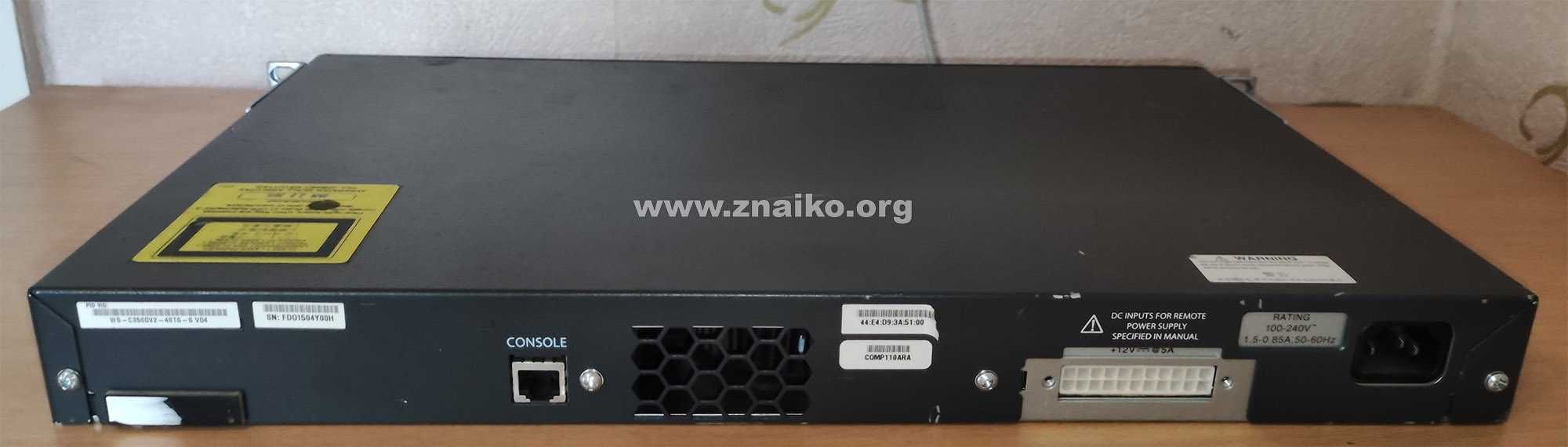 Комутатор Cisco Catalyst WS-C3560V2-48TS-S