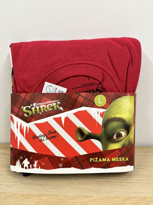 Piżama męska świąteczna Shrek rozmiar L nowa