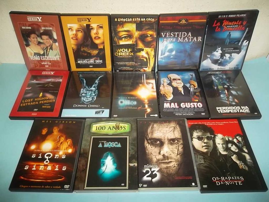 97 Filmes DVD Terror , FC e outros géneros, alguns muito raros