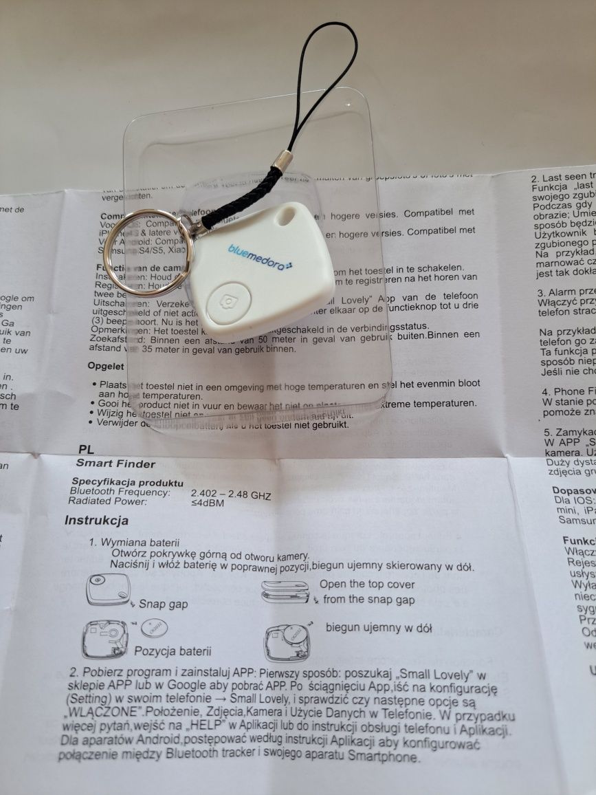 Super lokalizator breloczek do kluczy Smart Finder dwukierunkowy