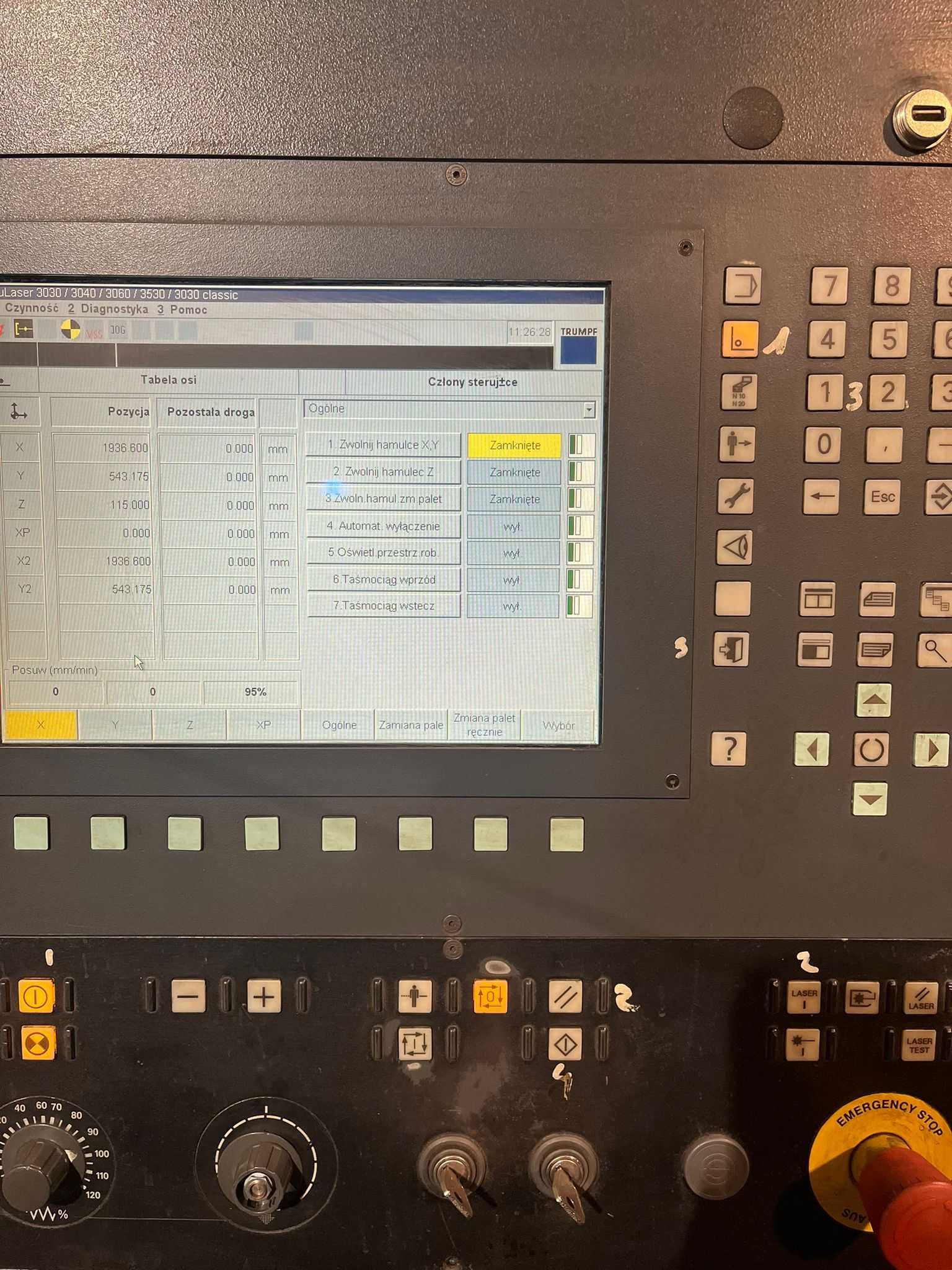 Laser Trumpf 3530, 4 kW, 2007 r. – 100% sprawny, z pełnym wyposażeniem