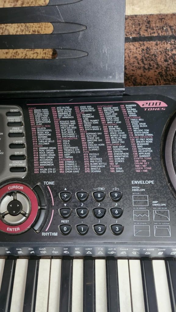 Organy keyboard casio ctk