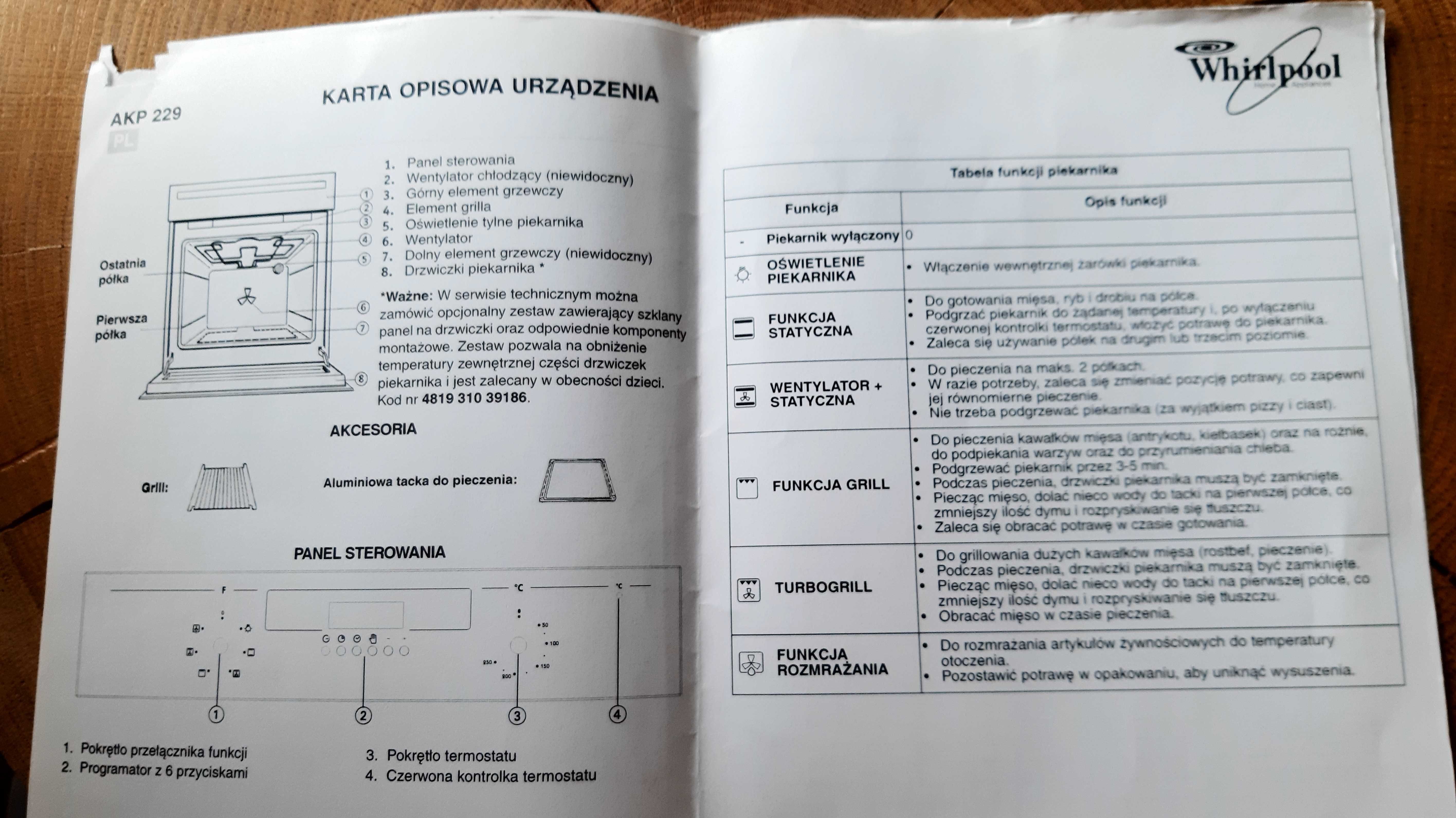 Piekarnik do zabudowy w bardzo dobrym stanie
