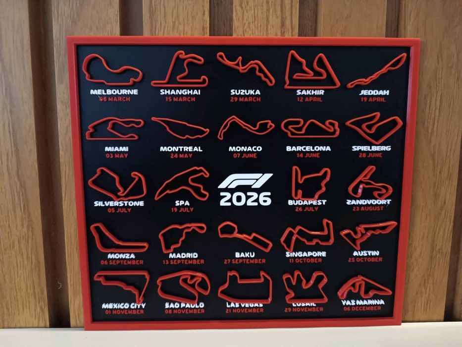 Календар Формули 1/ Formula 1 2026