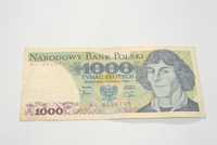 Stary banknot 1000 złotych Kopernik 1982 antyk