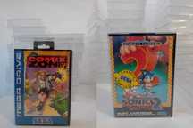 Capas proteção de plástico para jogos Sega Master System e Mega Drive