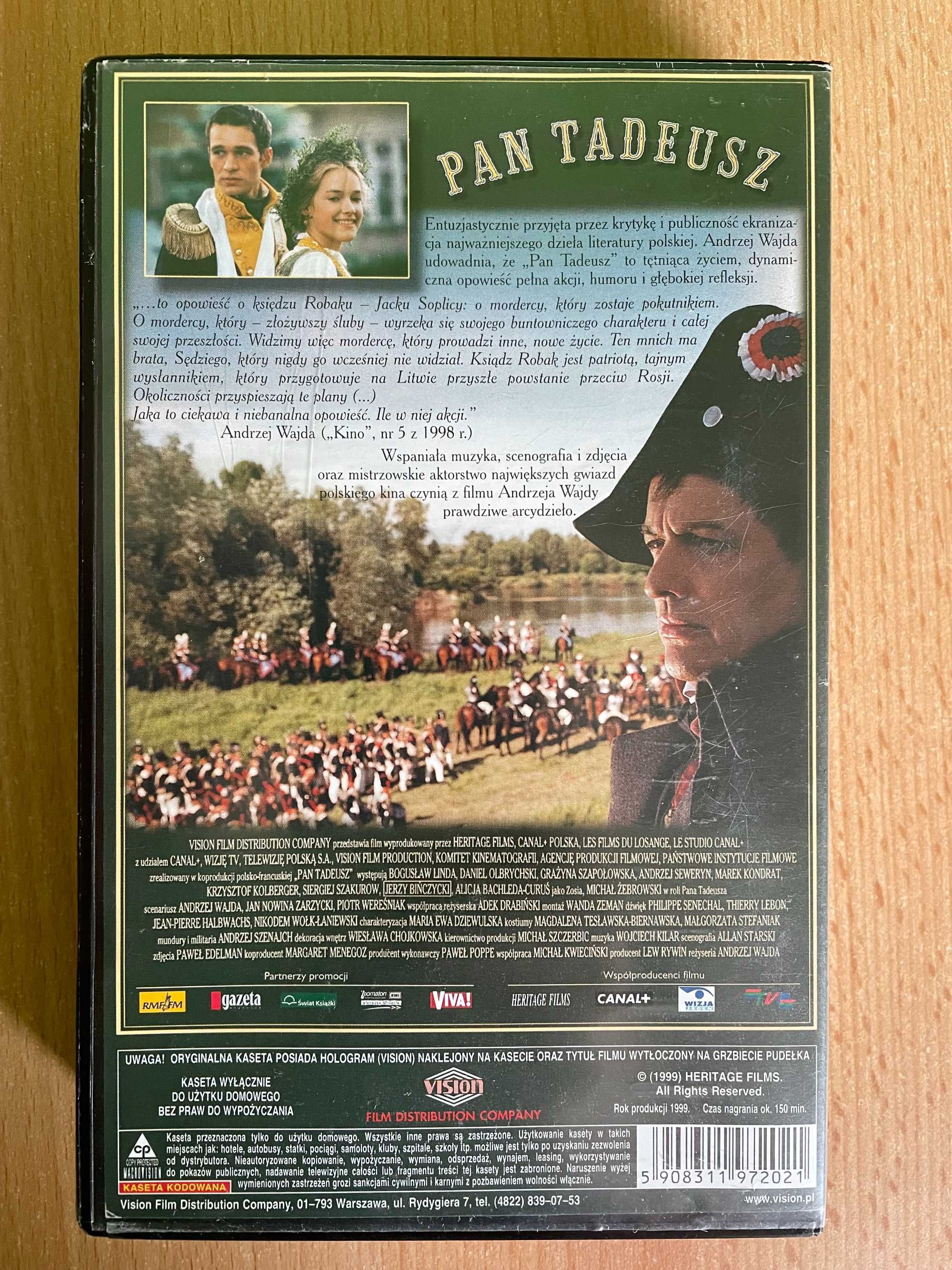 Kaseta wideo VHS film Pan Tadeusz