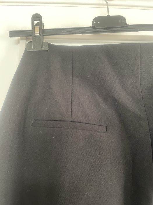 Calcas pretas da zara com racha lateral