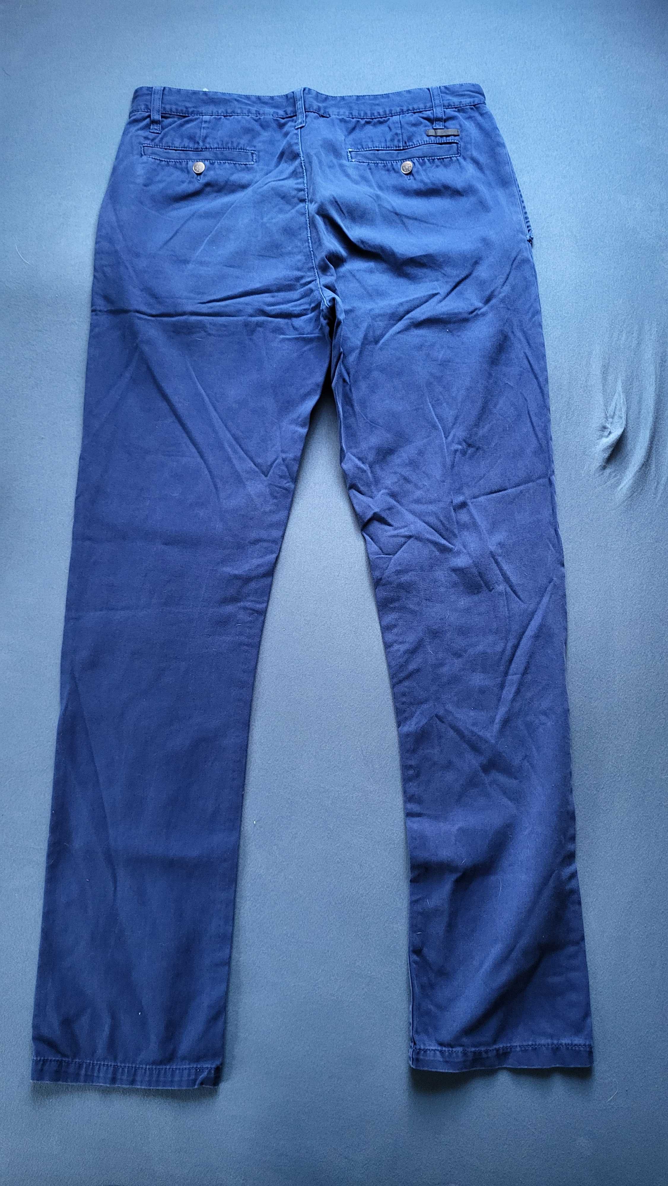 Spodnie męskie chinos niebieskie BigStar W33L34 model Andan 425