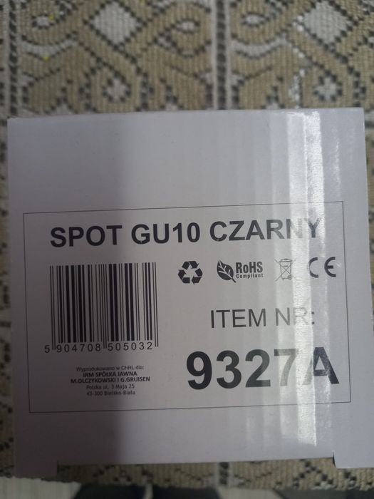 Oprawa halogenowa natynkowa tuba LED ruchoma + GU10 4 szt z żarówkami!