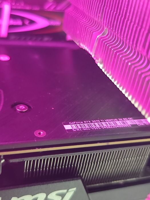 Відеокарта MSI RTX 3070 ti ventus 3x 8gb oc