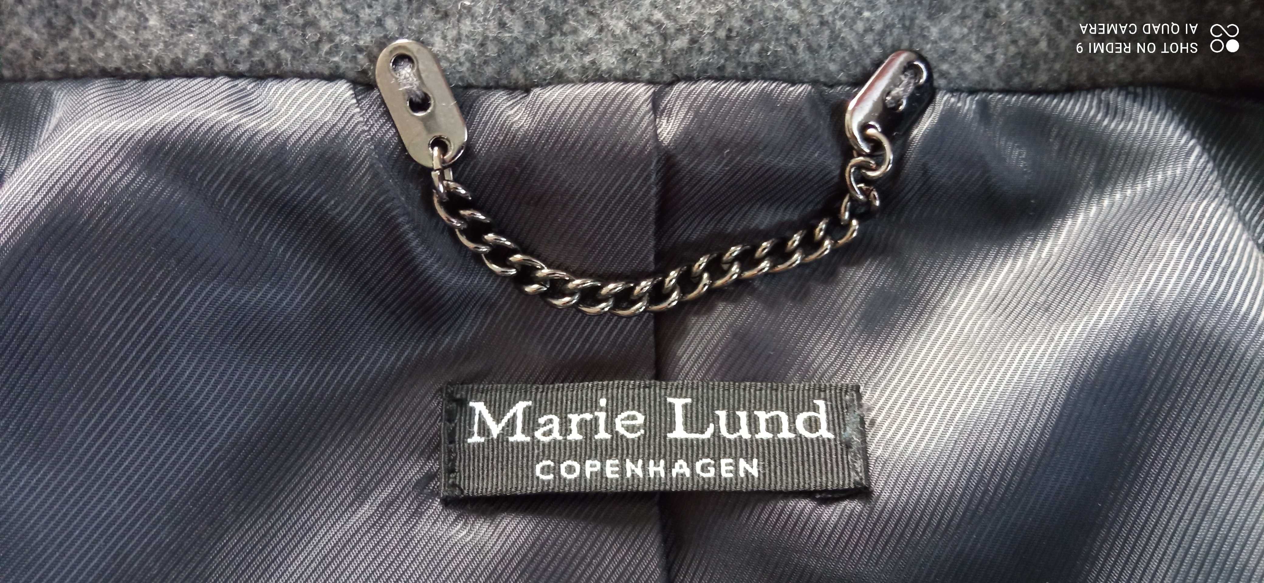 Wełniany płaszcz Marie Lund
