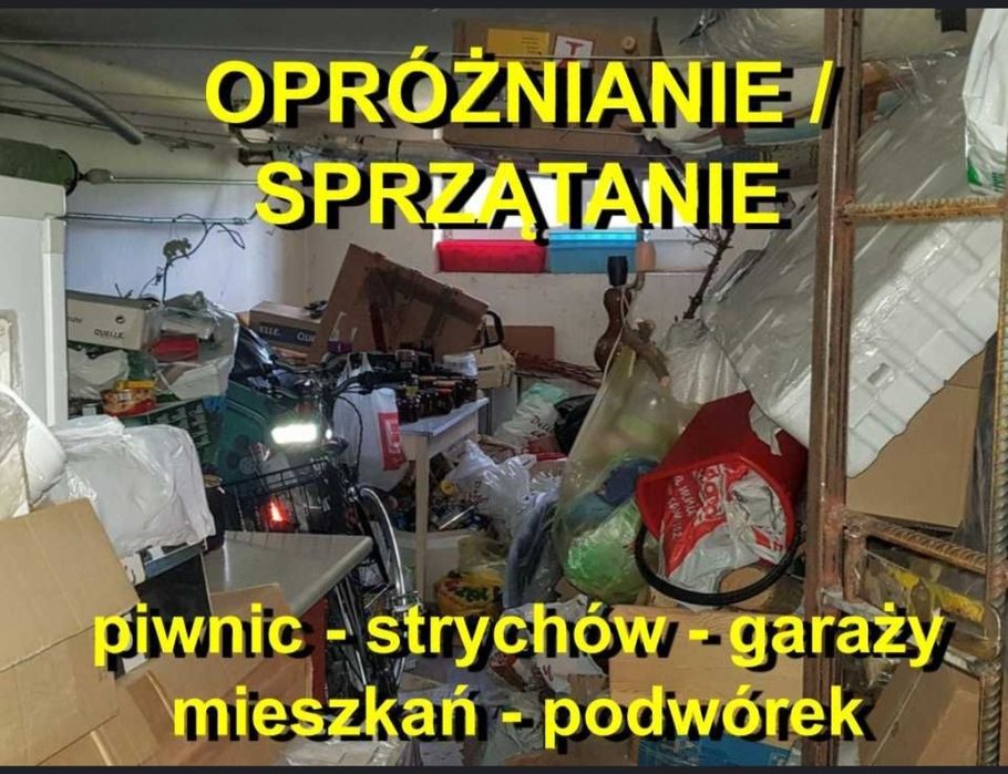 Wywóz mebli śmieci gruzu odpadów Opróżnianie Sprzątanie