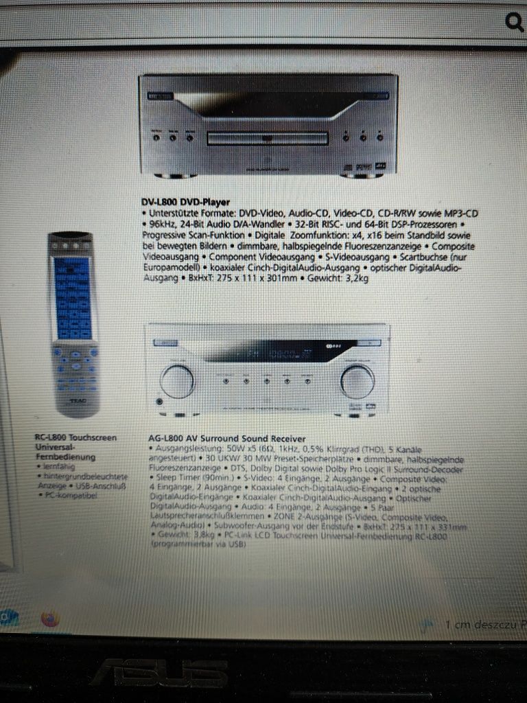 Odtwarzacz CD,DVD, Teac DV-L800 Japan