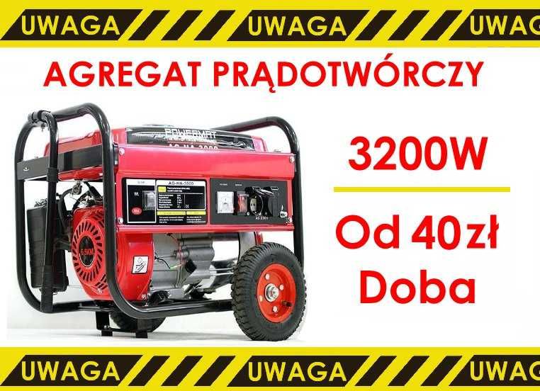 Wynajem Agregat prądotwórczy  3 KW Wypożyczalnia najem