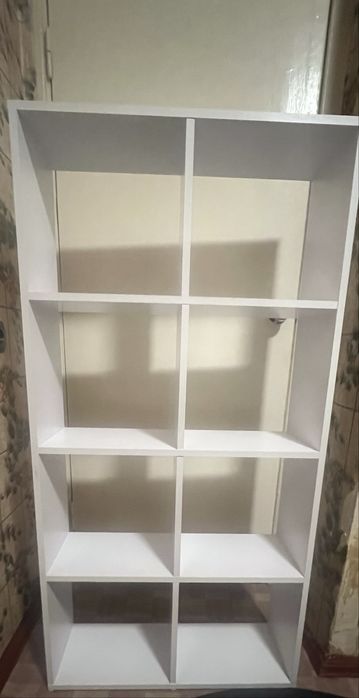 Полка стеллаж белая