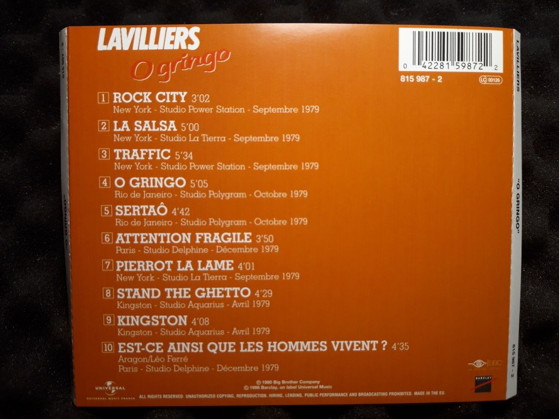 Lavilliers – O Gringo (CD, 1998)