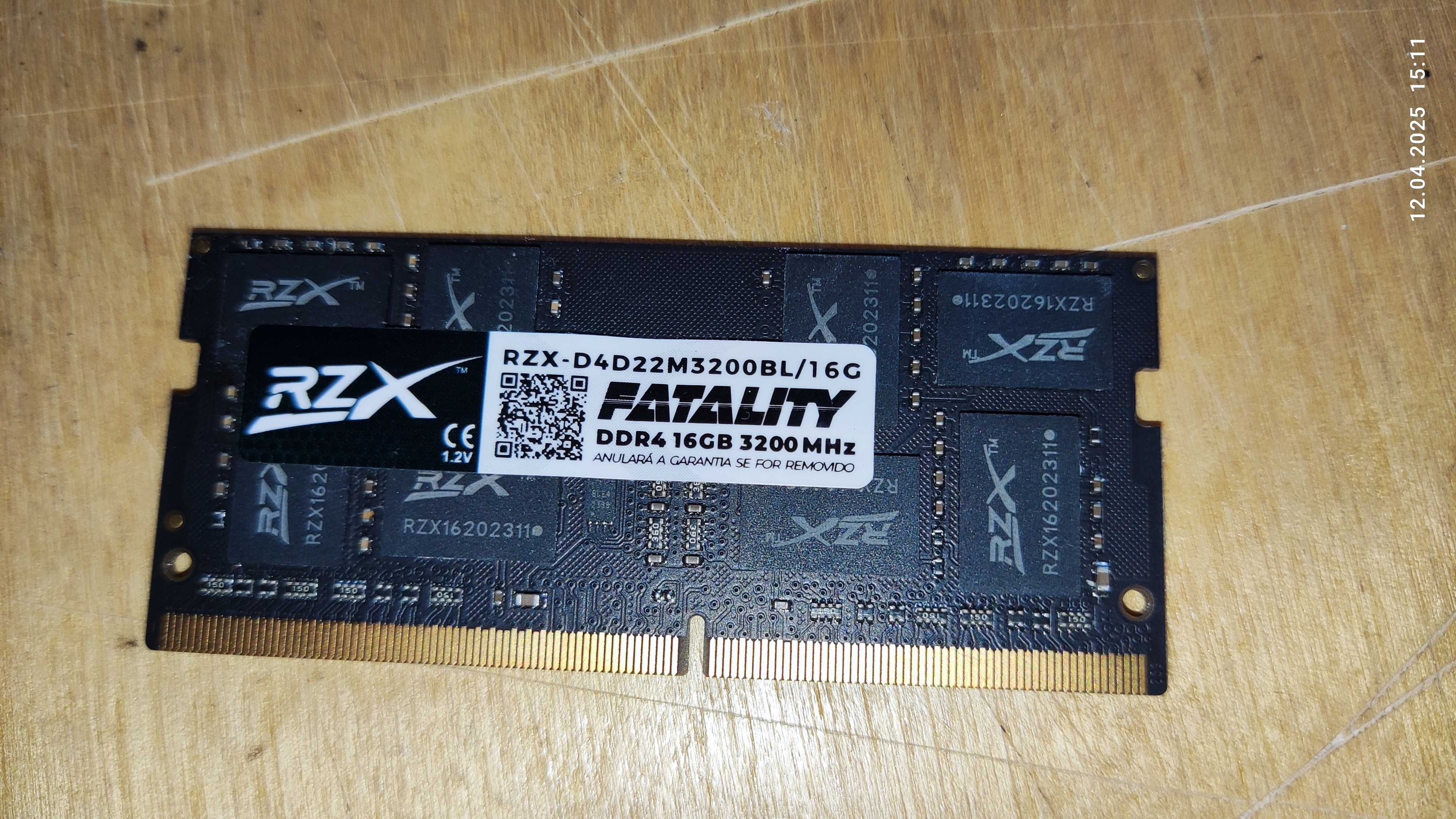 Мини ОЗУ DDR4 16Gb  3200MHz