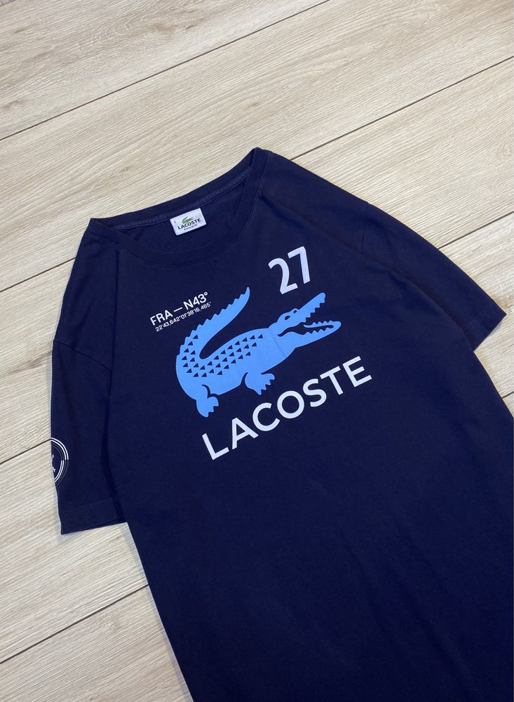 Мужская футболка Lacoste big logo (оригинал)